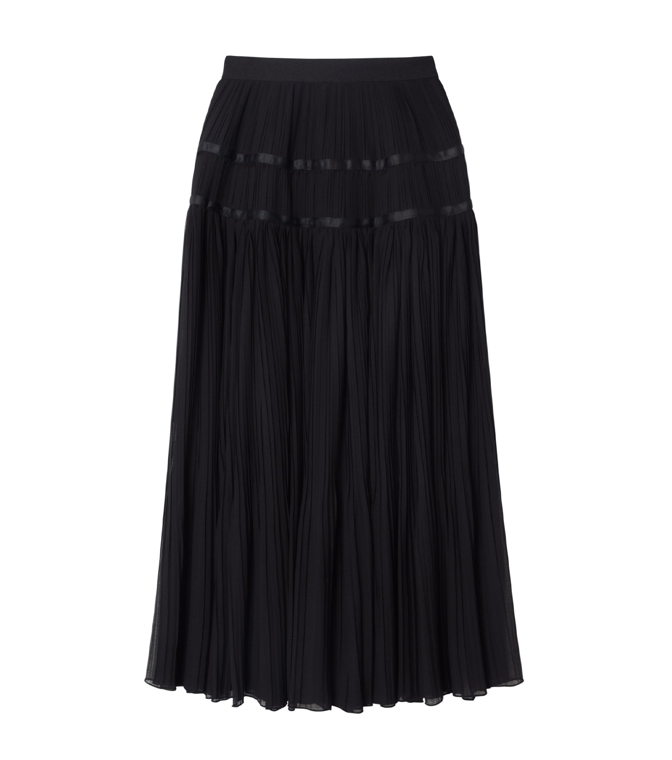 Random Pleated Long Skirt