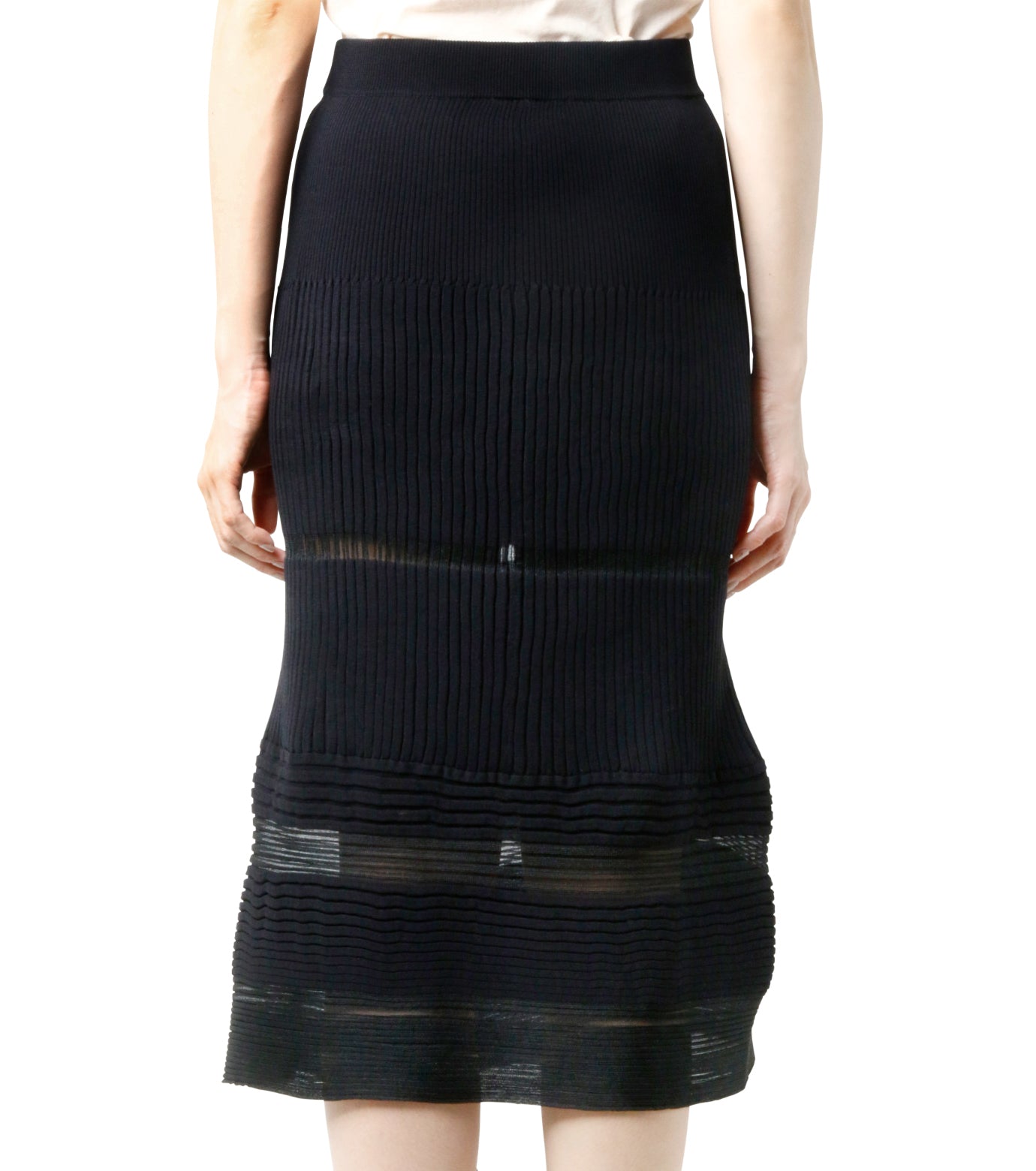 Transparent Knit Skirt