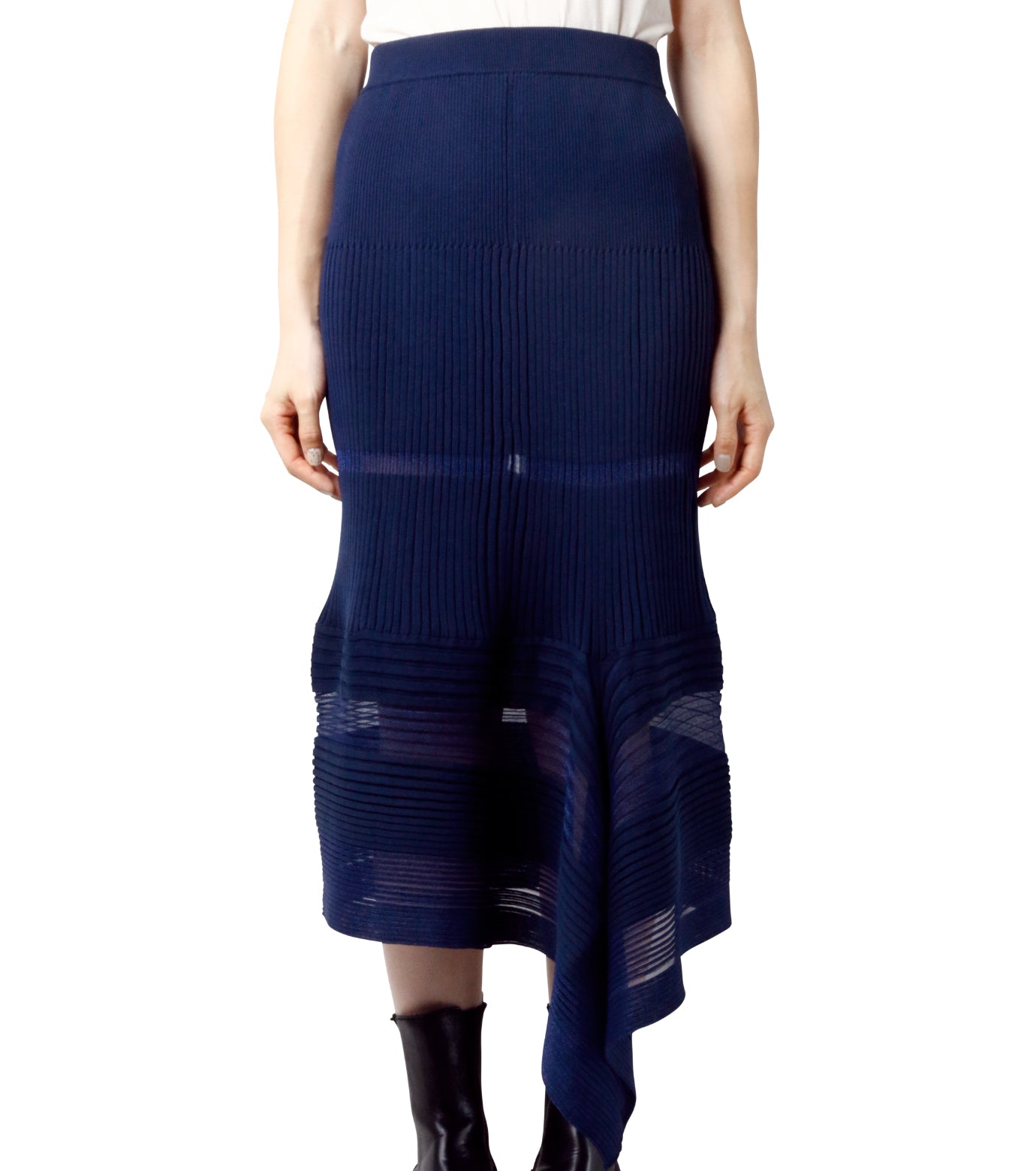 Transparent Knit Skirt