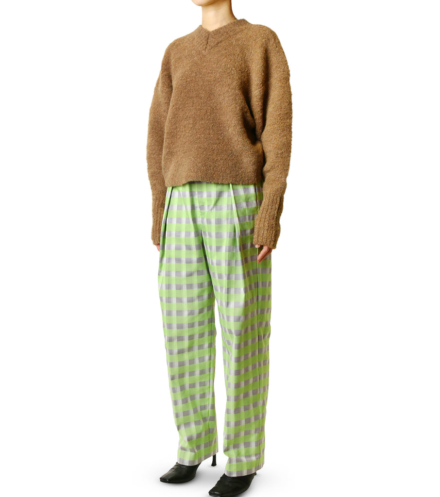 Check Jacquard Trousers