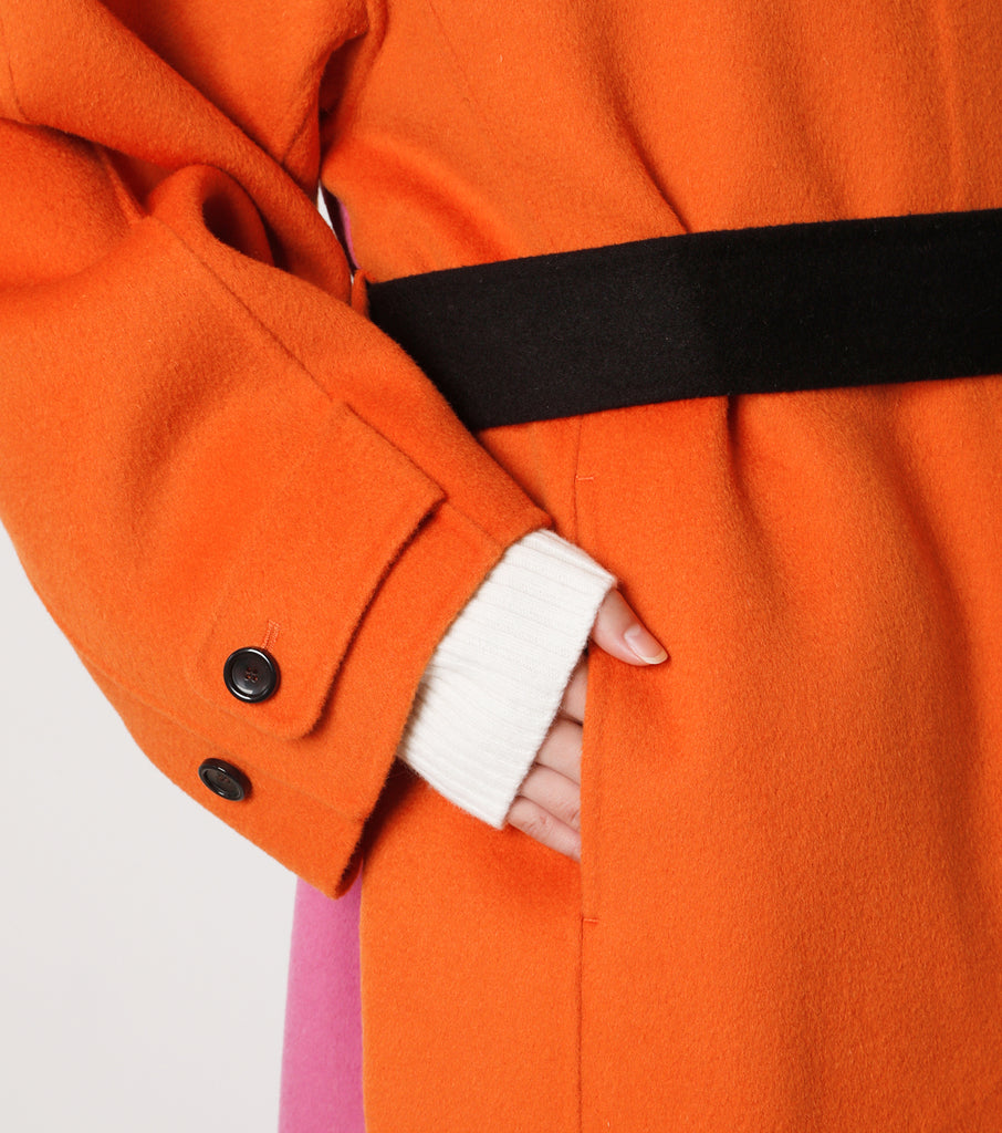 Double Faced Stand Fall Collar Coat