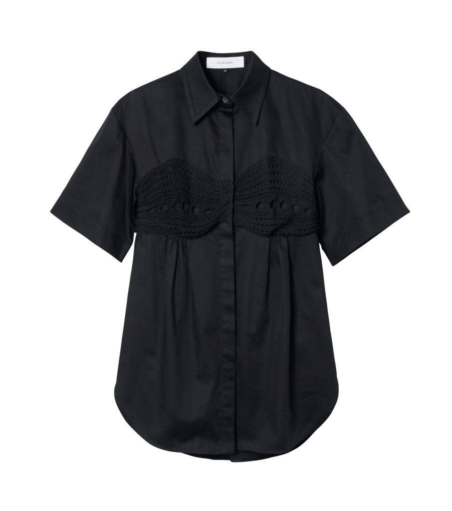 Knit Bra Detail Shirt