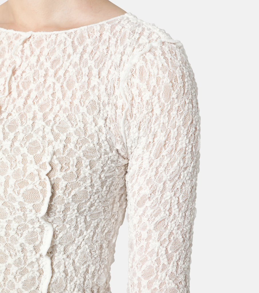 Lace Jersey Skin Top