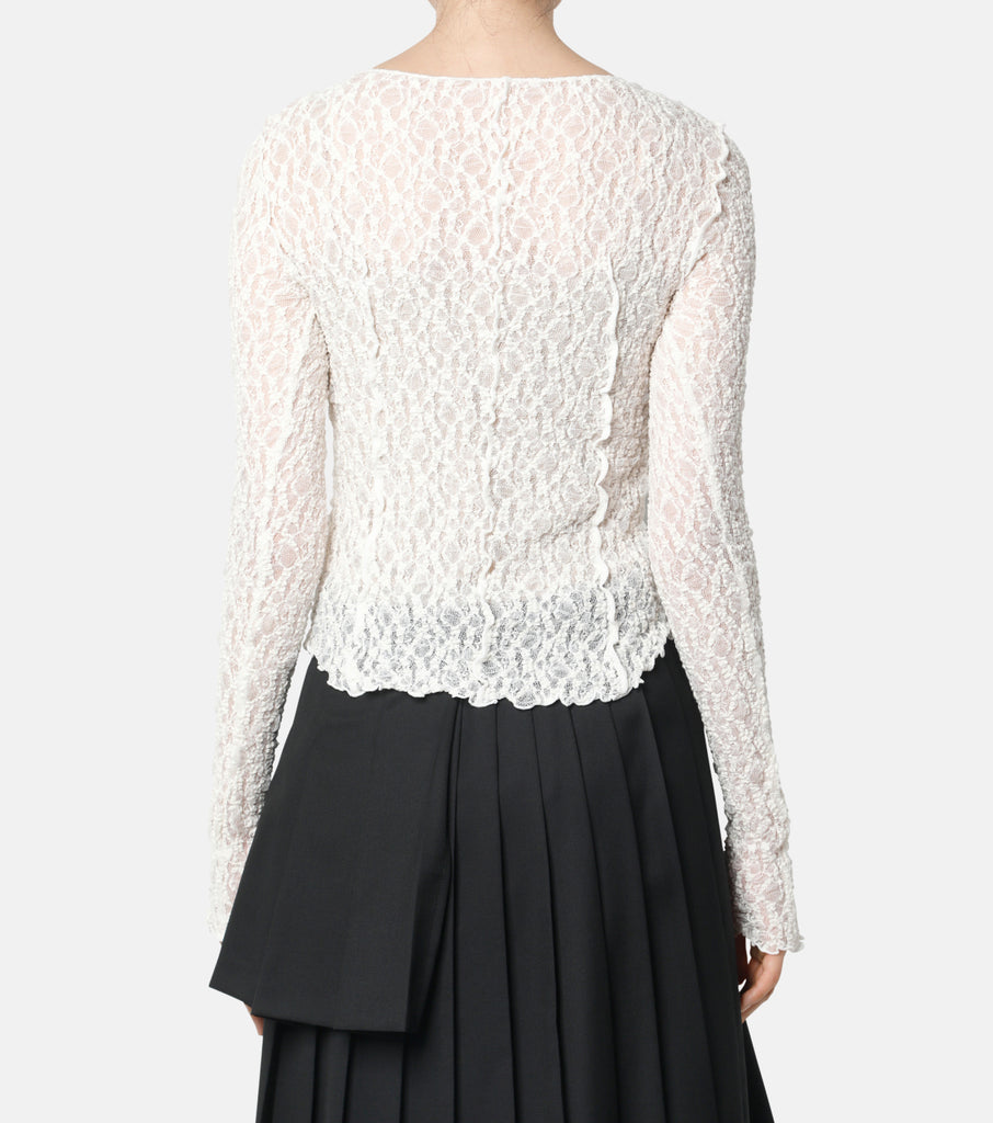 Lace Jersey Skin Top