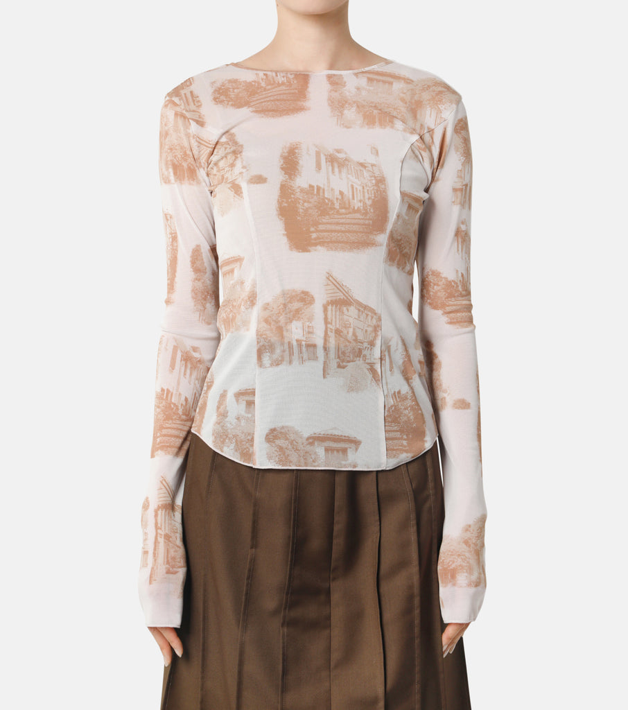 Landscape Print Top