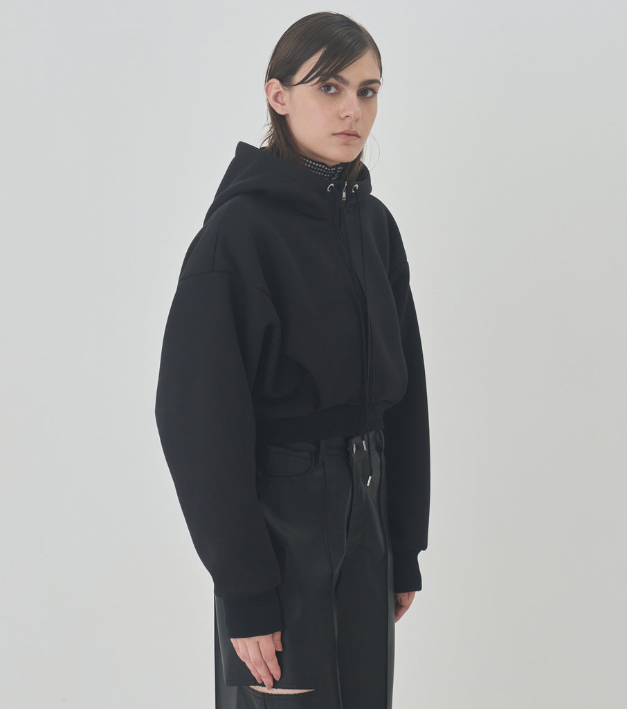 Cropped Zip Hoodie