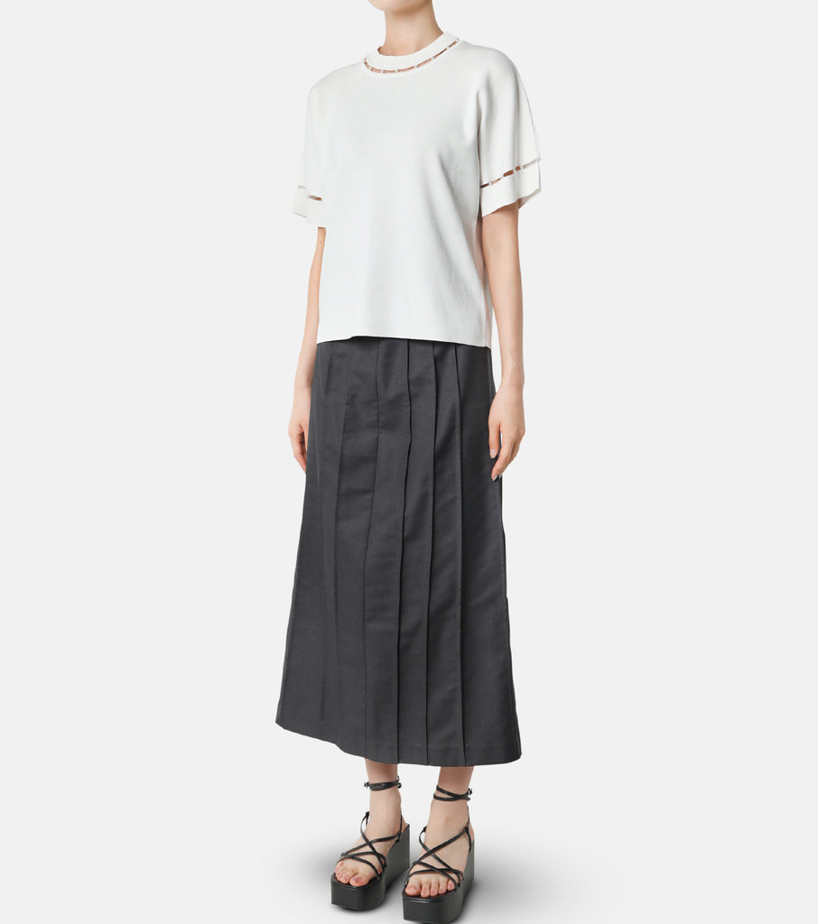 Pintuck Design Skirt
