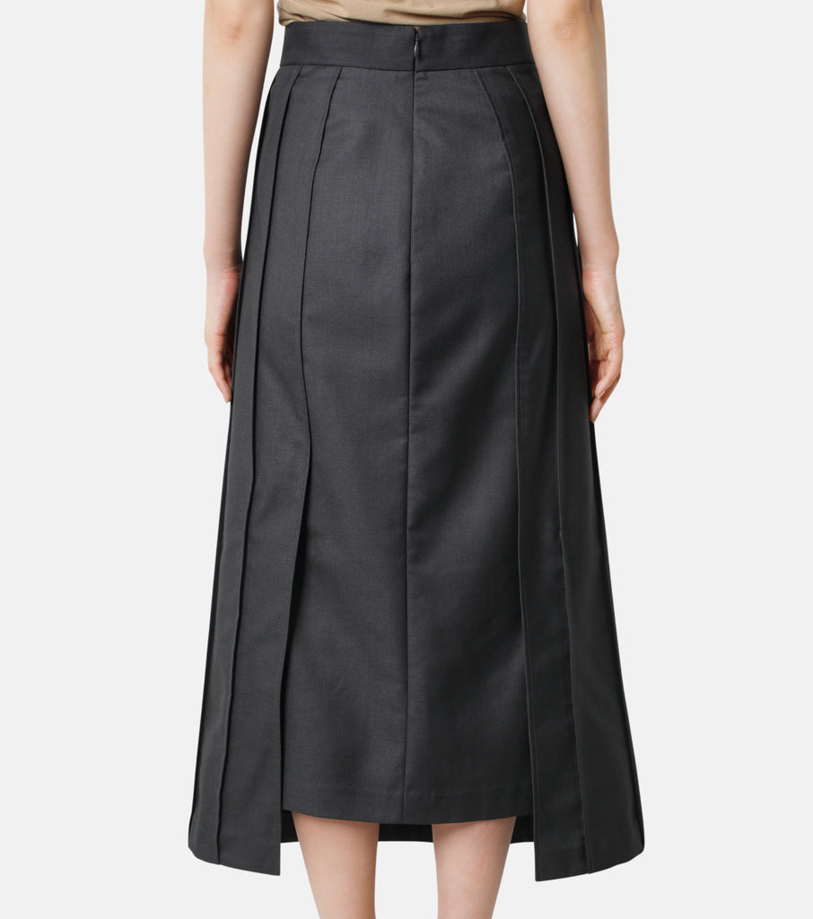 Pintuck Design Skirt