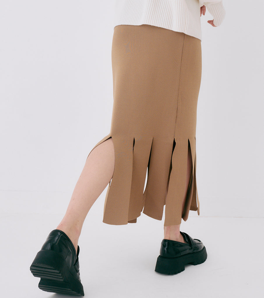 Strip Form Knit Skirt