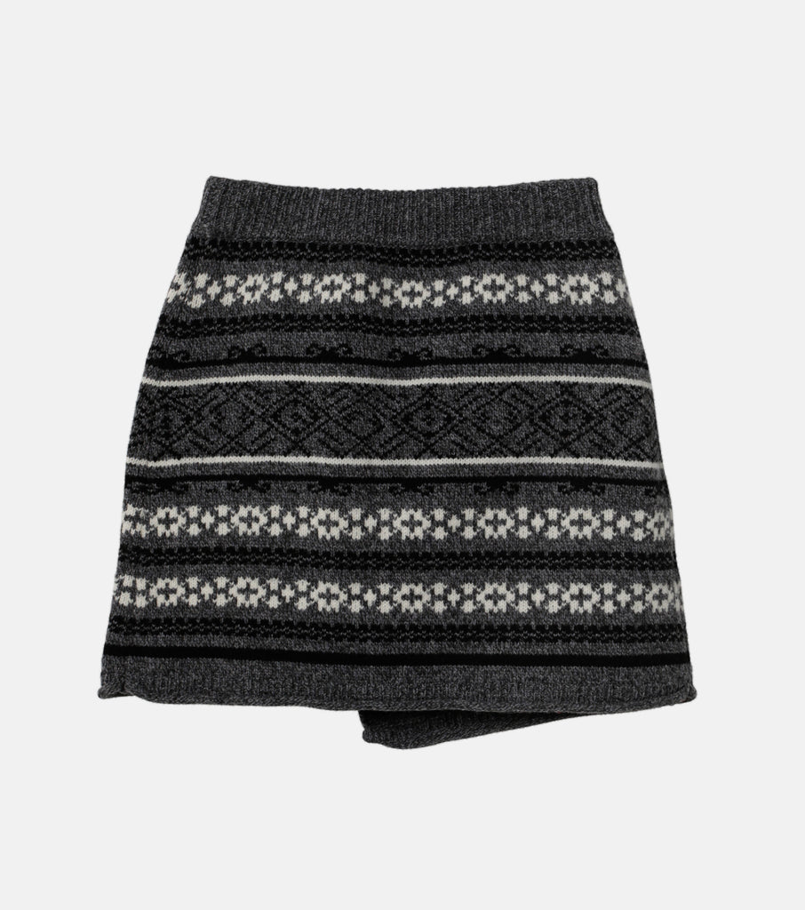 Jacquard Knit Skirt
