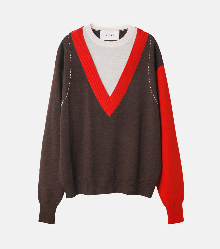 Layered Bicolor Knit