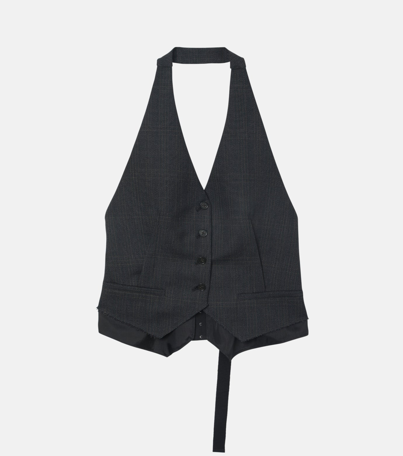 Shadow Plaid Vest