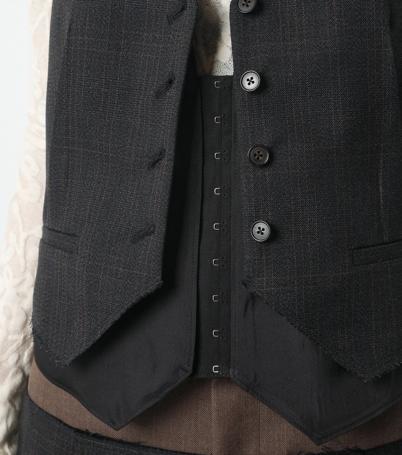 Shadow Plaid Vest