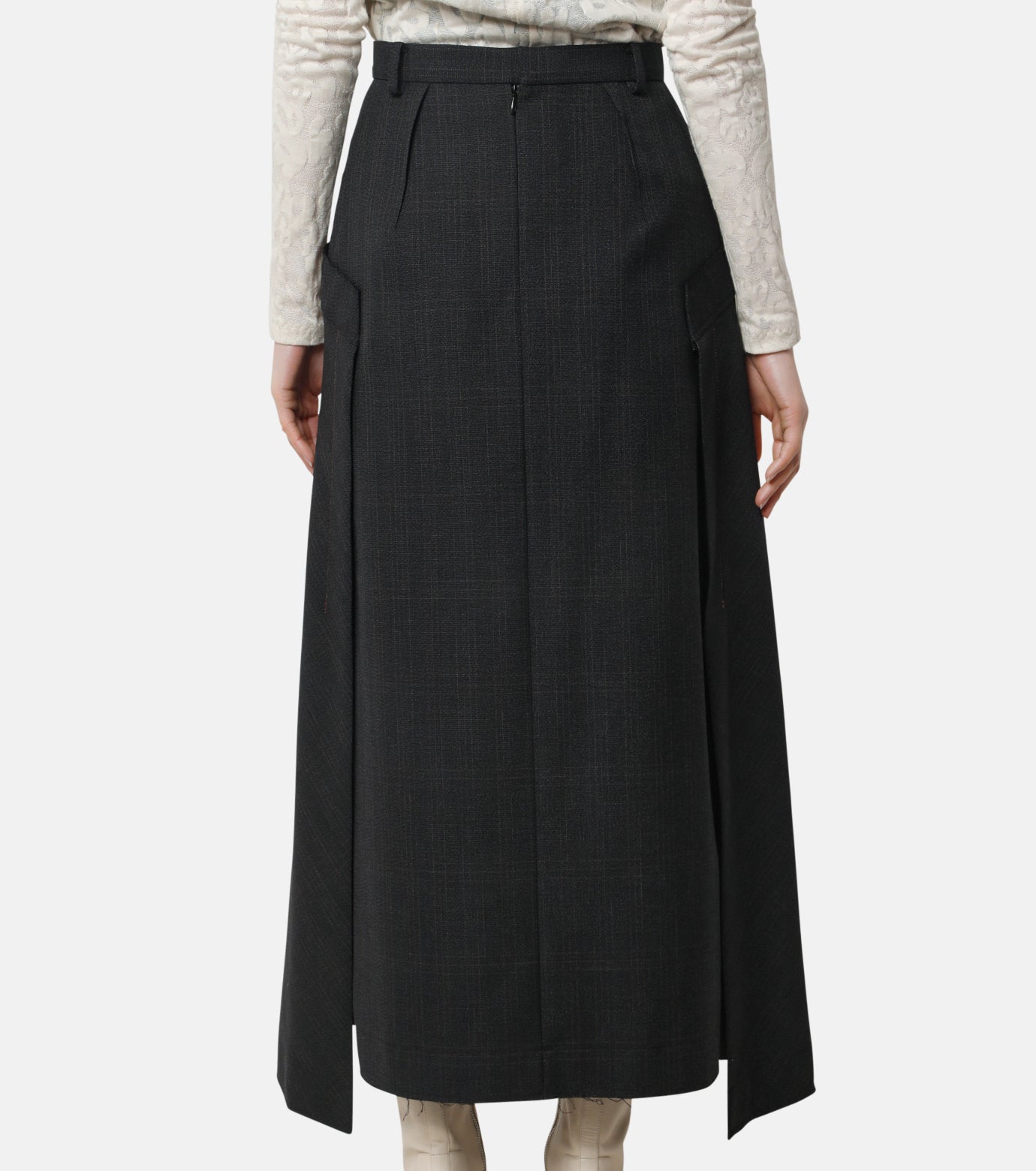 Shadow Plaid Skirt
