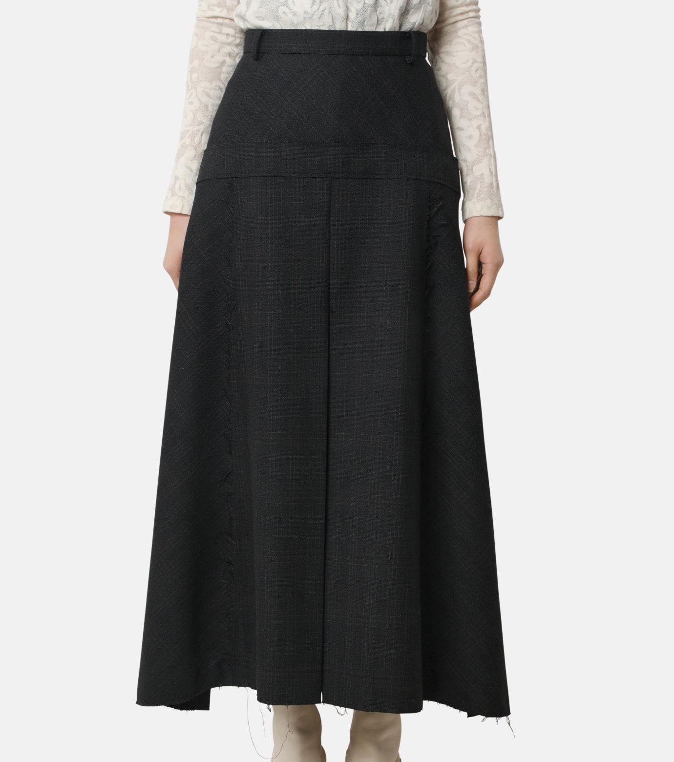 Shadow Plaid Skirt