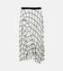 Stairs Checked Print Skirt