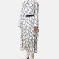 Stairs Checked Print Skirt
