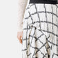Stairs Checked Print Skirt