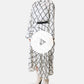 Stairs Checked Print Skirt