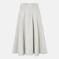 Lamination Flared Skirt