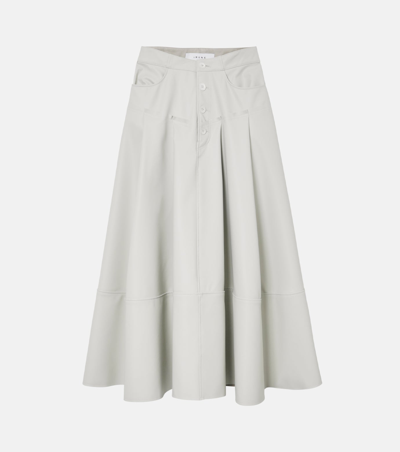Lamination Flared Skirt