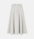 Lamination Flared Skirt