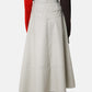 Lamination Flared Skirt