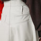 Lamination Flared Skirt