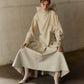 Lamination Flared Skirt