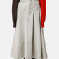 Lamination Flared Skirt