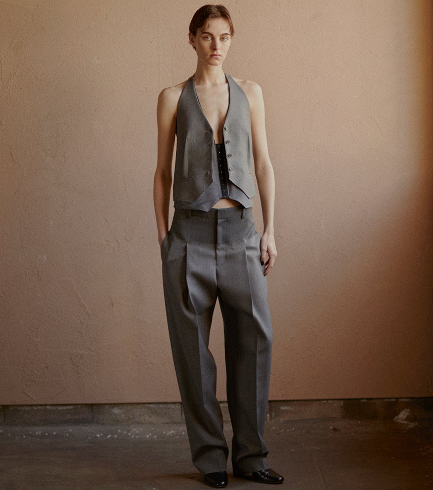 Shadow Plaid Pants