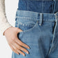 W Waist Denim Pants (BLUE)