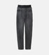 W Waist Denim Pants (BLACK)