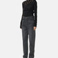 W Waist Denim Pants (BLACK)