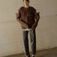 W Waist Denim Pants (BLACK)