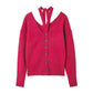 V Neck Knit Cardigan
