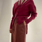 V Neck Knit Cardigan