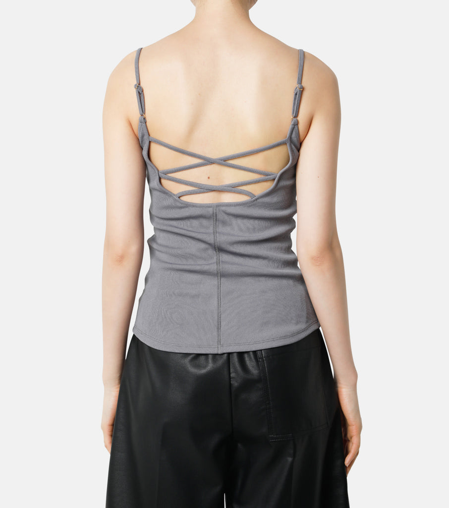 Lace Up Back Cami Top