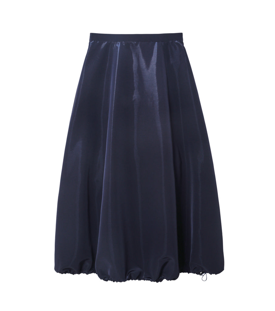 Glossy Drawstring Skirt