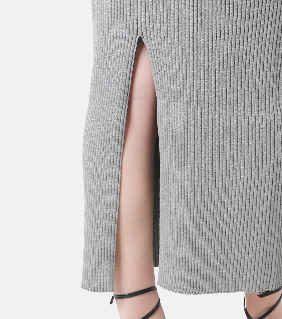 Pearl Strap Knit Skirt