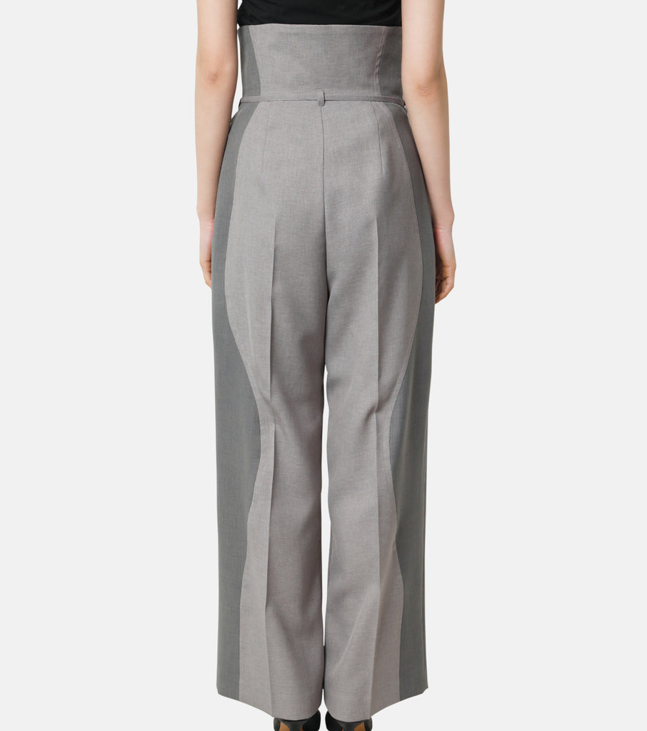 Wave Paneled Trousers