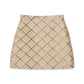 Brocade Check Mini Skirt
