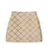 Brocade Check Mini Skirt