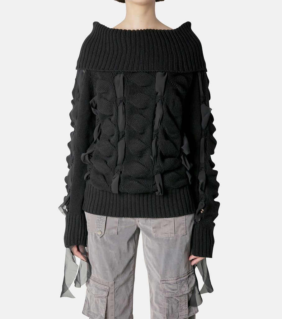 Knit w/Silk Ribbon