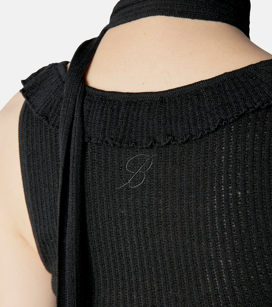 Knit Tank w/Rose Scarf