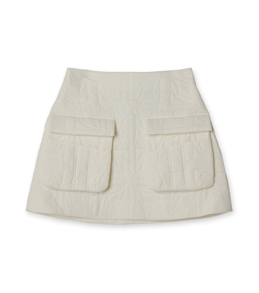 Padded Mini Skirt w/Oversized Pkts