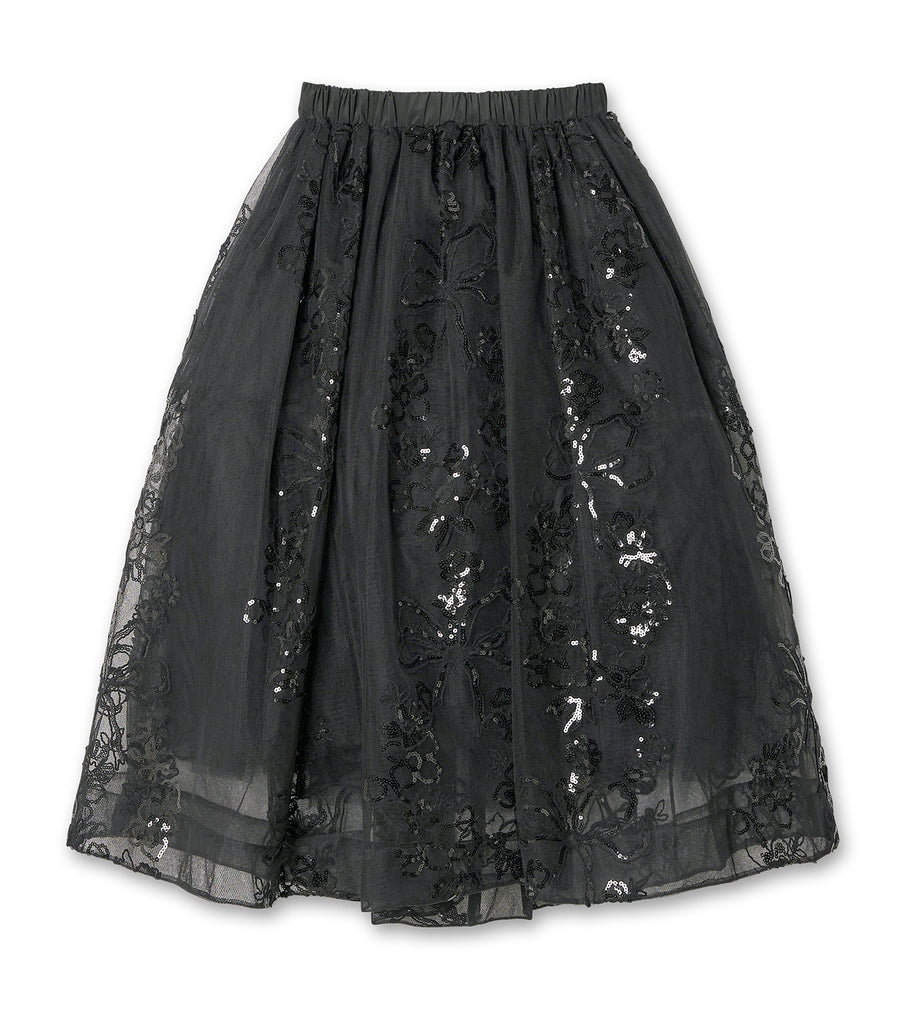 Elasticate Long Tutu Skirt w/Sequin