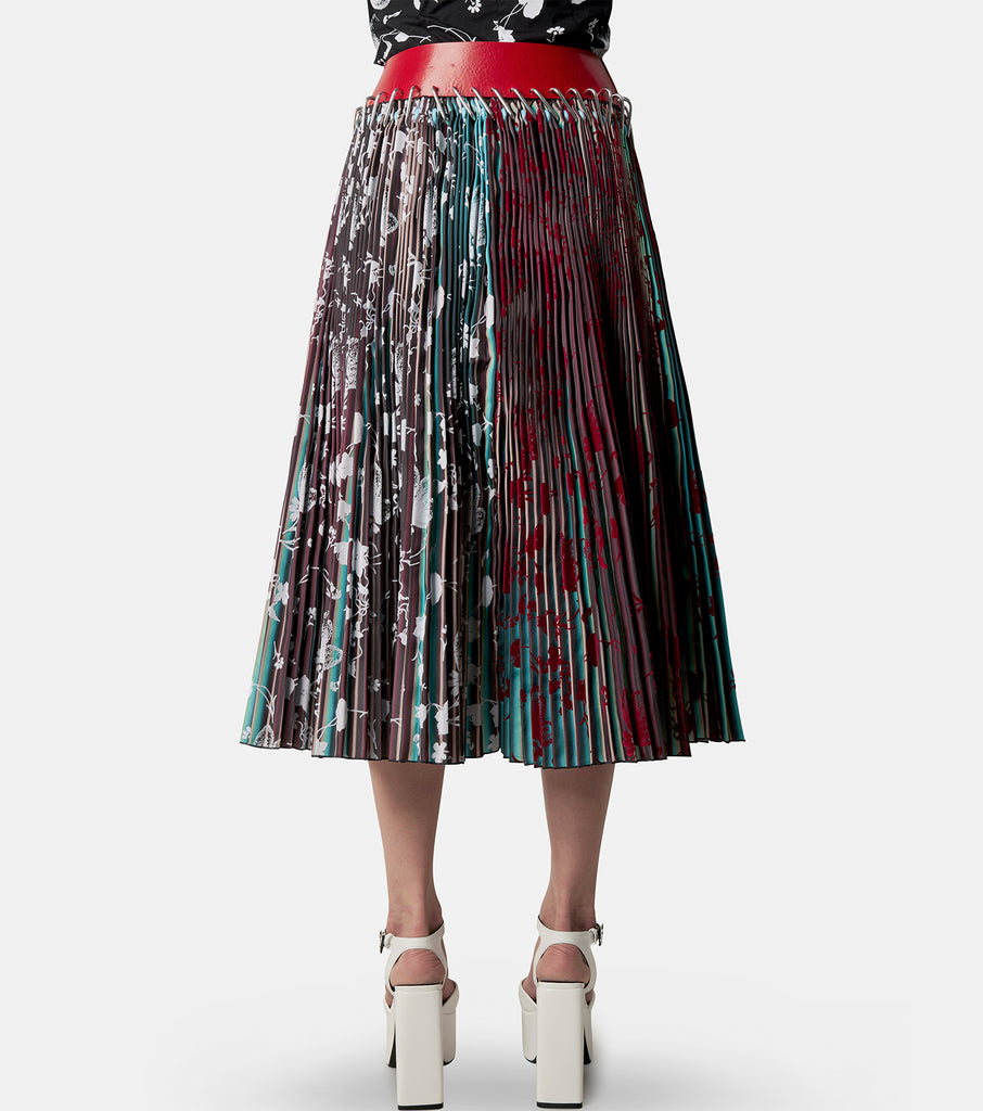 Taffeta Midi Heather Carabiner Skirt