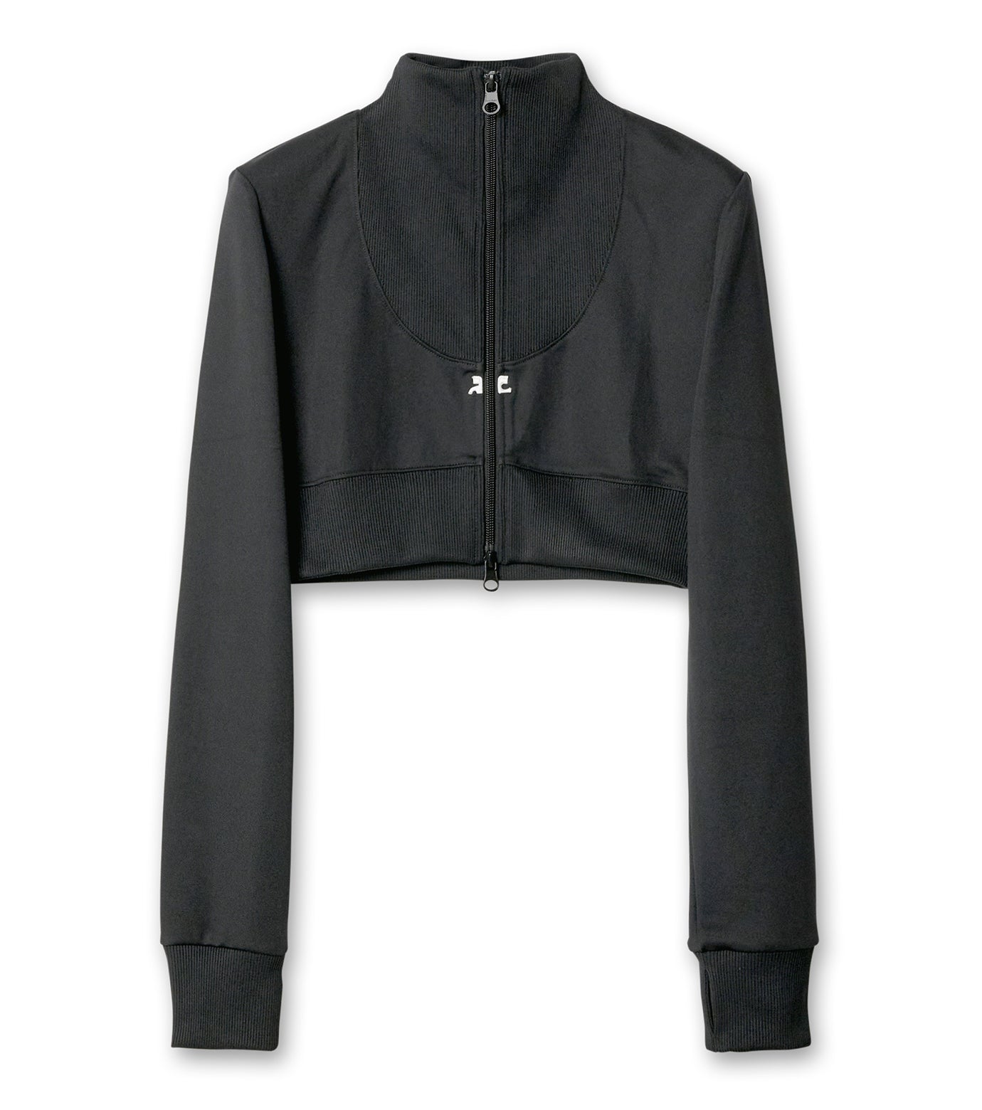 Maxi Rib Tracksuit Cropped Jacket