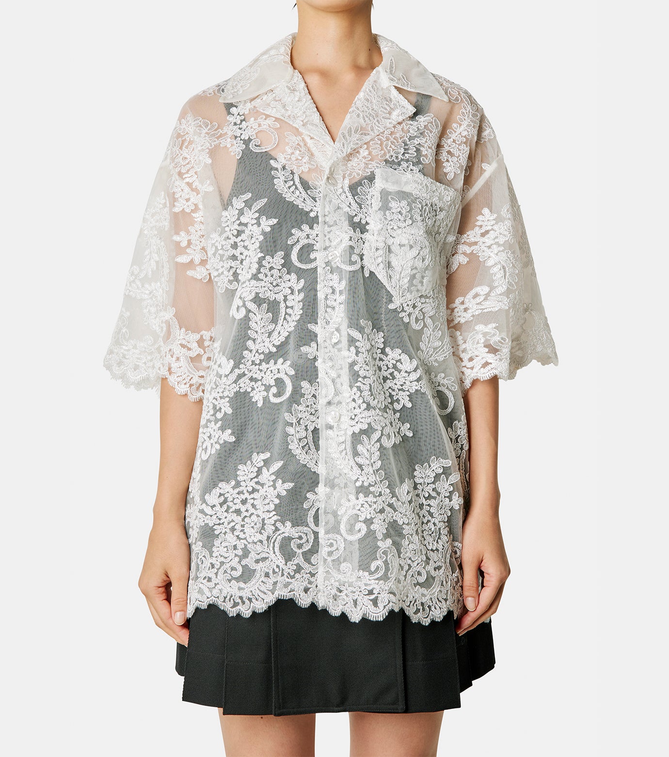 Relaxed SS Lace Shirt